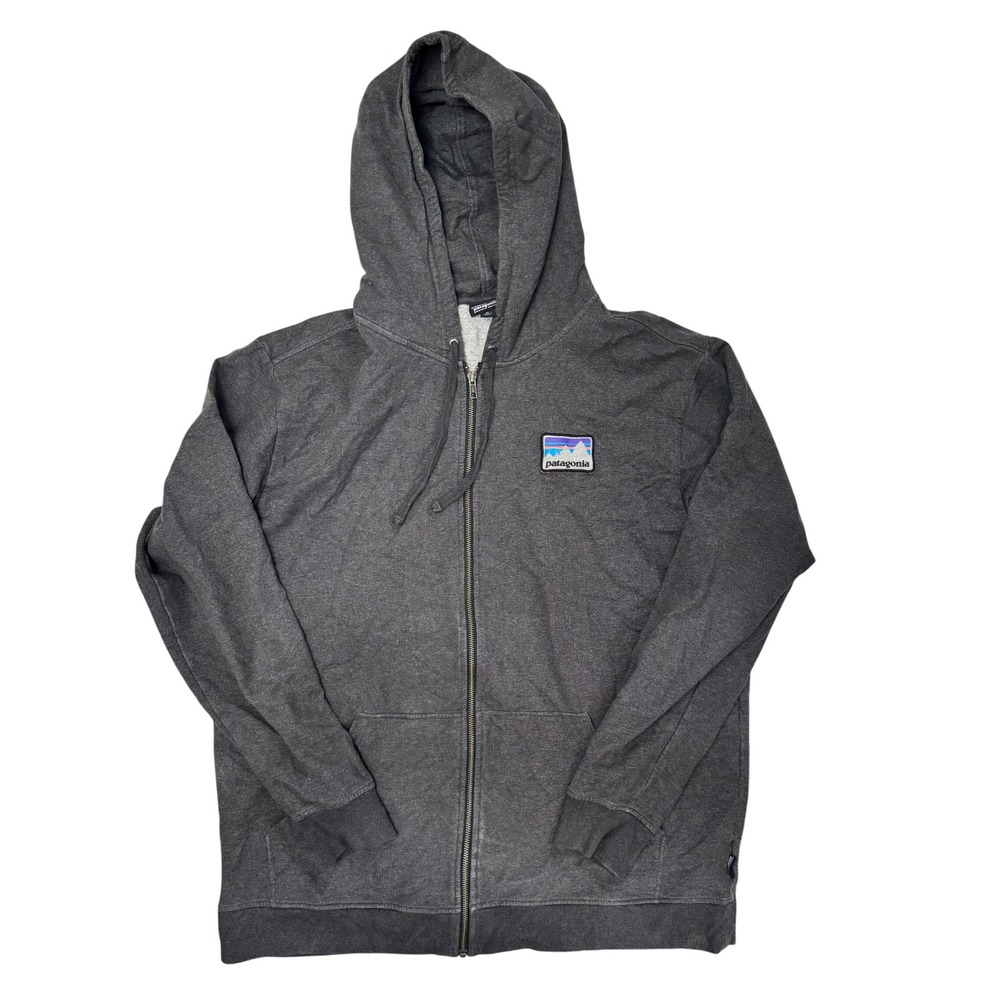 Patagonia Mens Shop Sticker Patch Midweight Full-Zip Hoody Grey XL